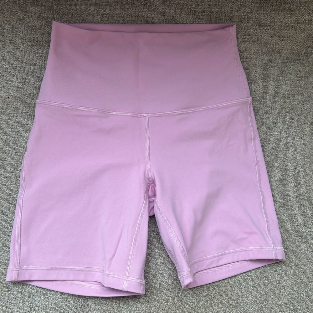 Lululemon Pink Bike Shorts Align High-Rise